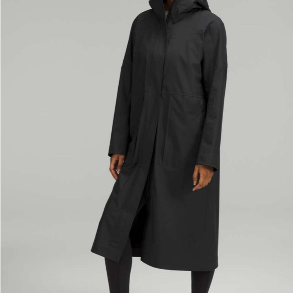 Lululemon Athletica Black Trench Coat